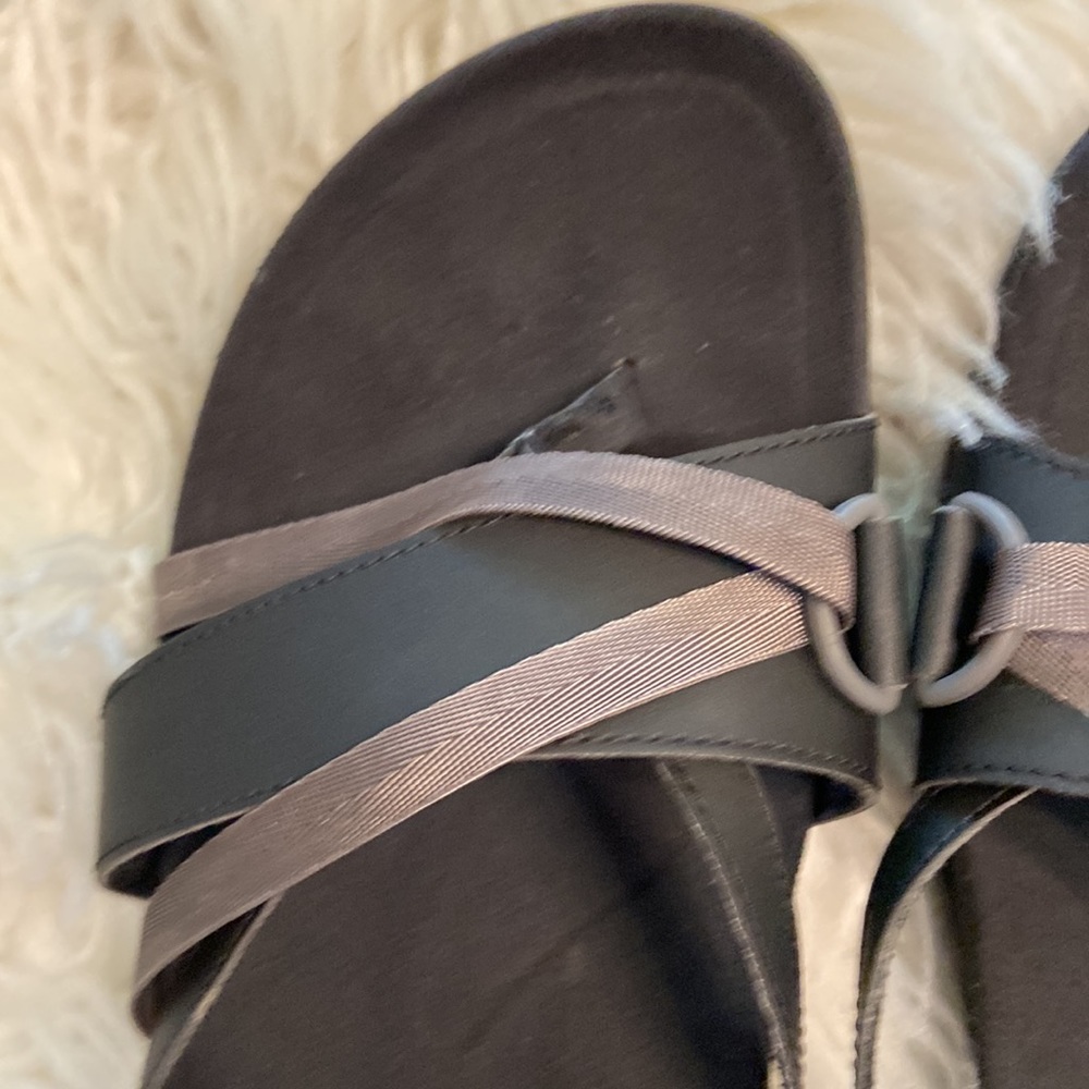 Merrell AirCushion Memory Foam sandals size 11 BNWOT black and gray color - Picture 10 of 16